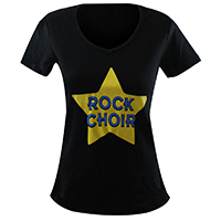 Ladies Fitted V-Neck Short Sleeve T Shirt