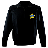 Adult Unisex Zip Neck Sweatshirt